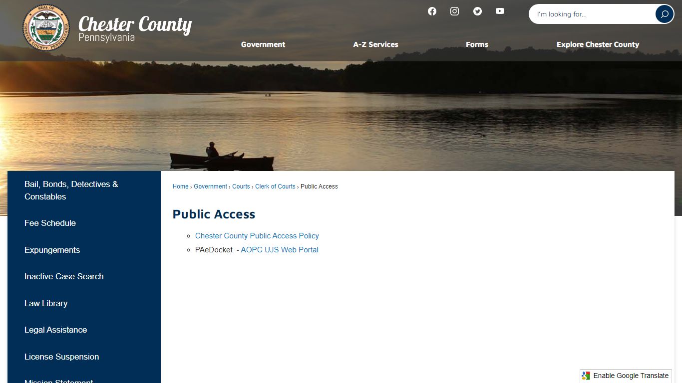 Public Access | Chester County, PA - Official Website